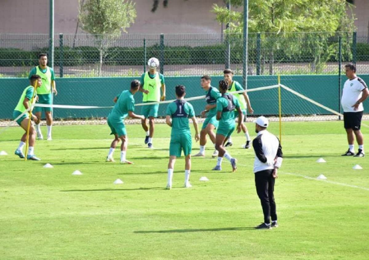 Des U23 du Maroc lors d'une séance d'entrainement