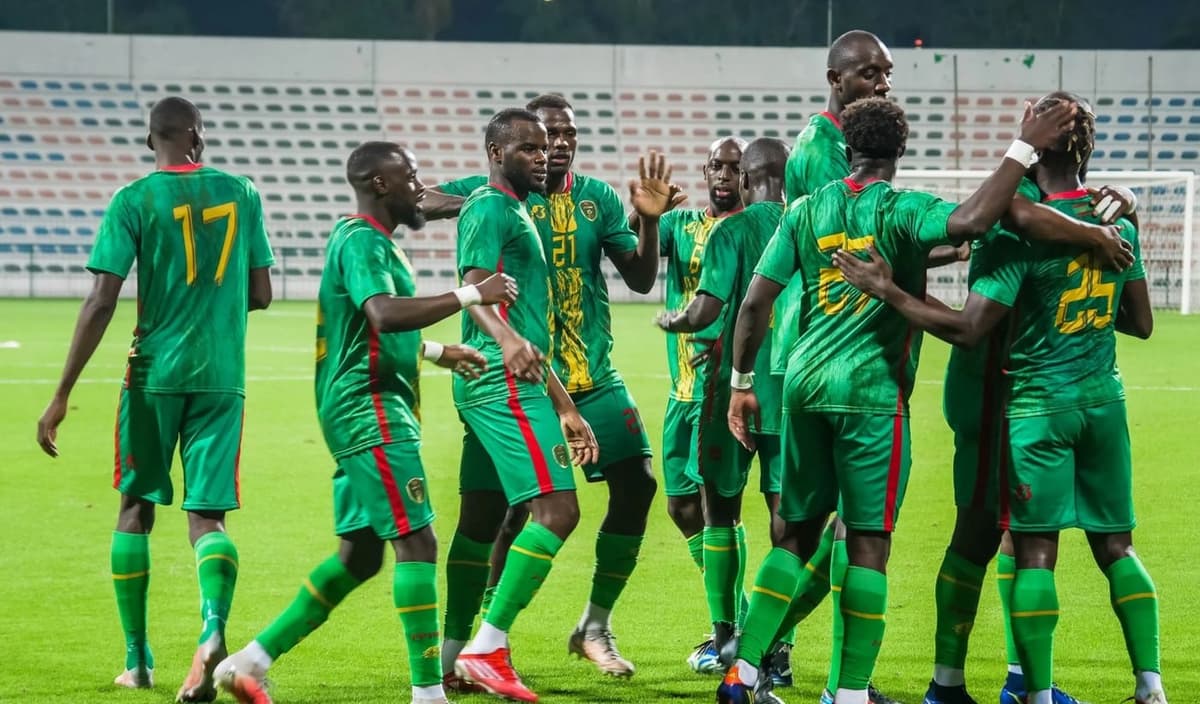 Des joueurs de l'équipe locale de la Mauritanie