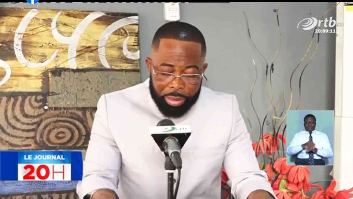 Sylvanus AÃ¯ssi @ capture d'écran ORTB