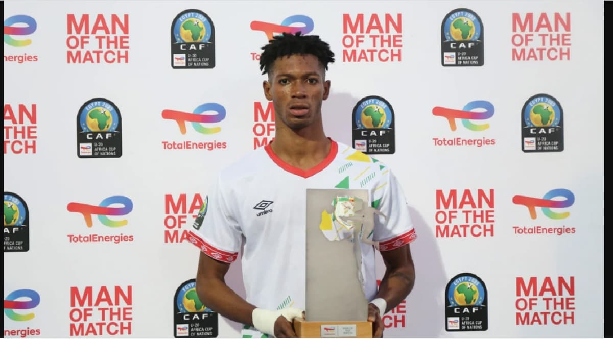 Hassane Imourane, milieu de terrain des U20 du Bénin