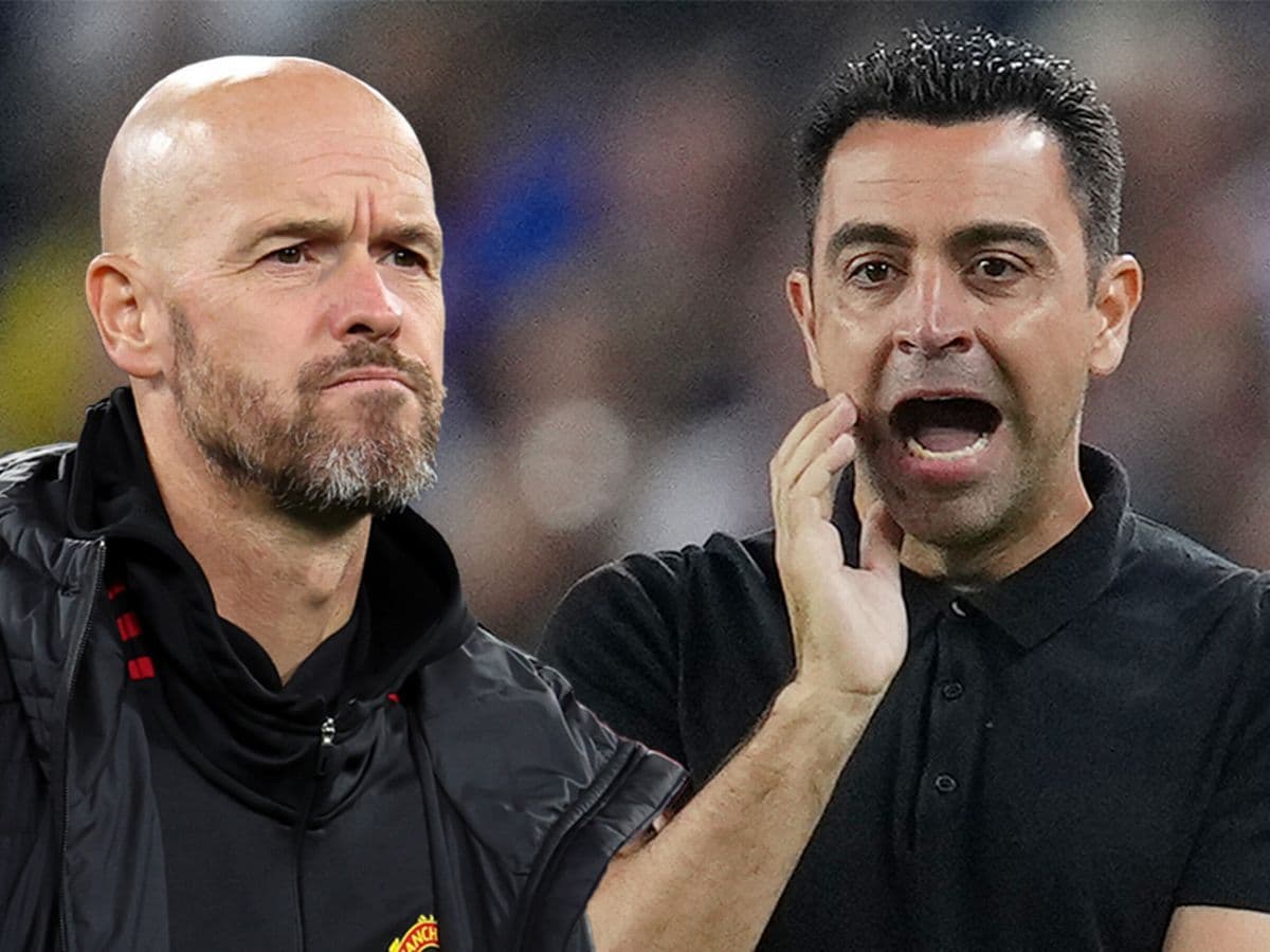 Les entraÃ®neurs? de Manchester United, Erik Ten Hag et de Barça, Xavi Hernandez