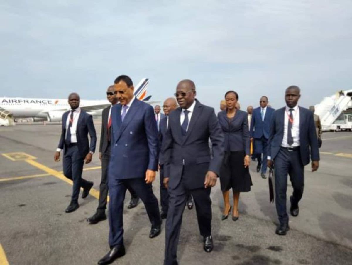 Arrivée du président Mohamed Bazoum au Bénin