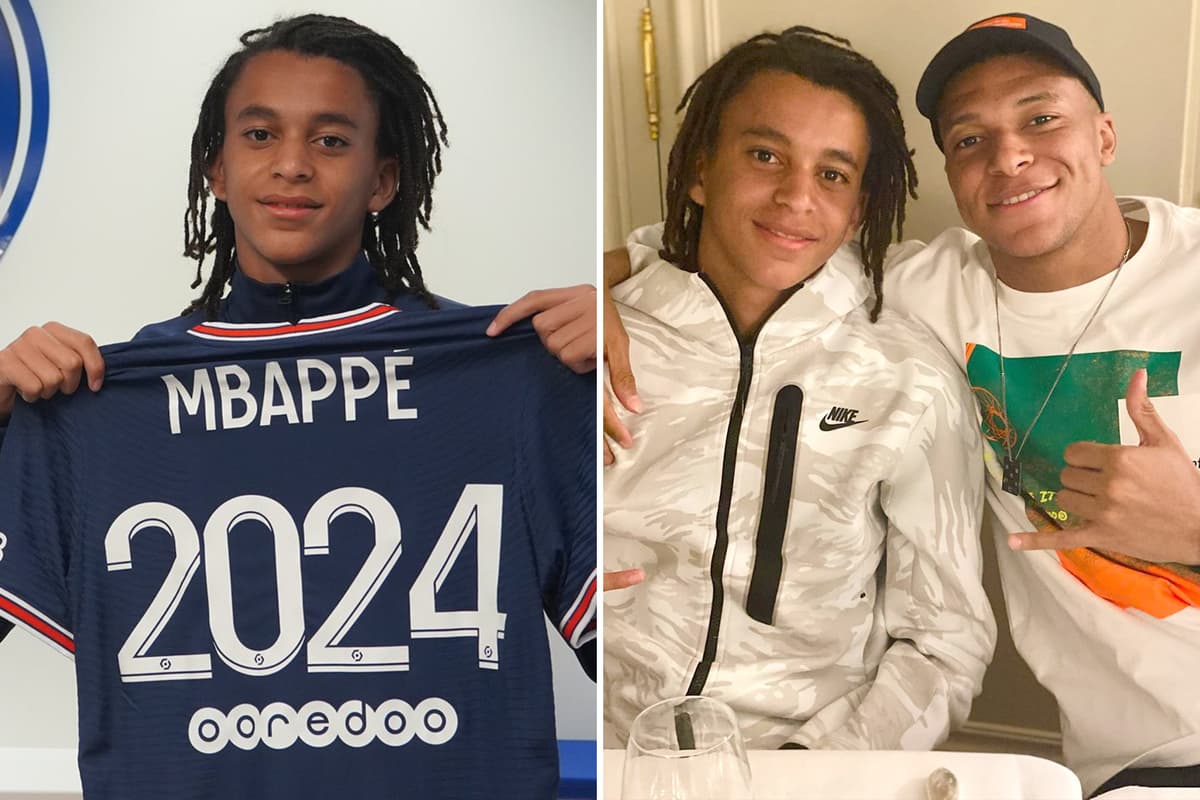 Ethan et Kylian Mbappé