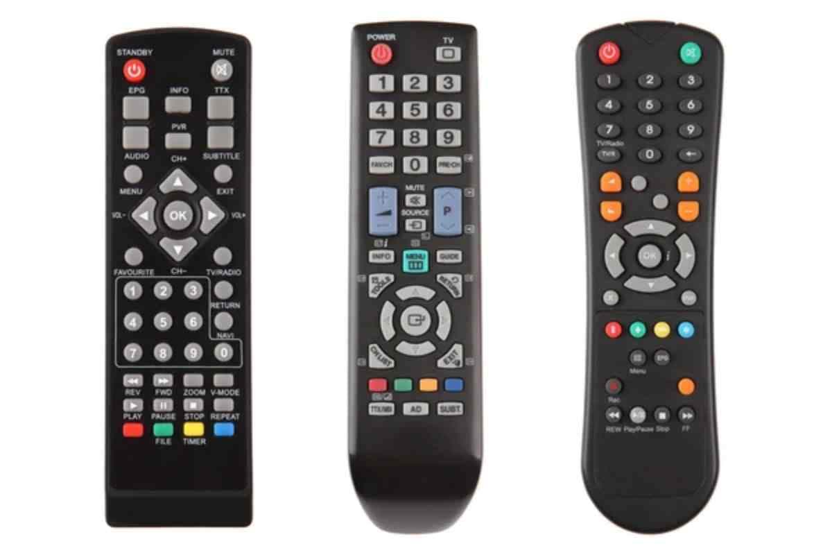 Trois différents types de télécommandes