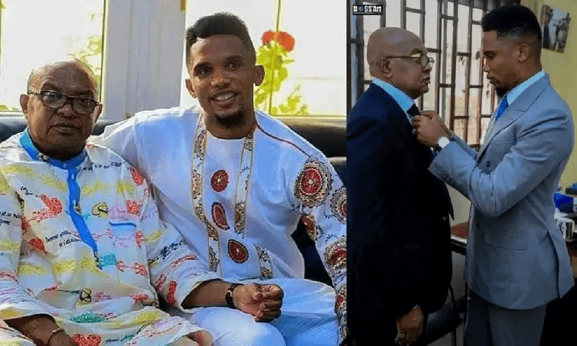 Samuel Eto'o et son père