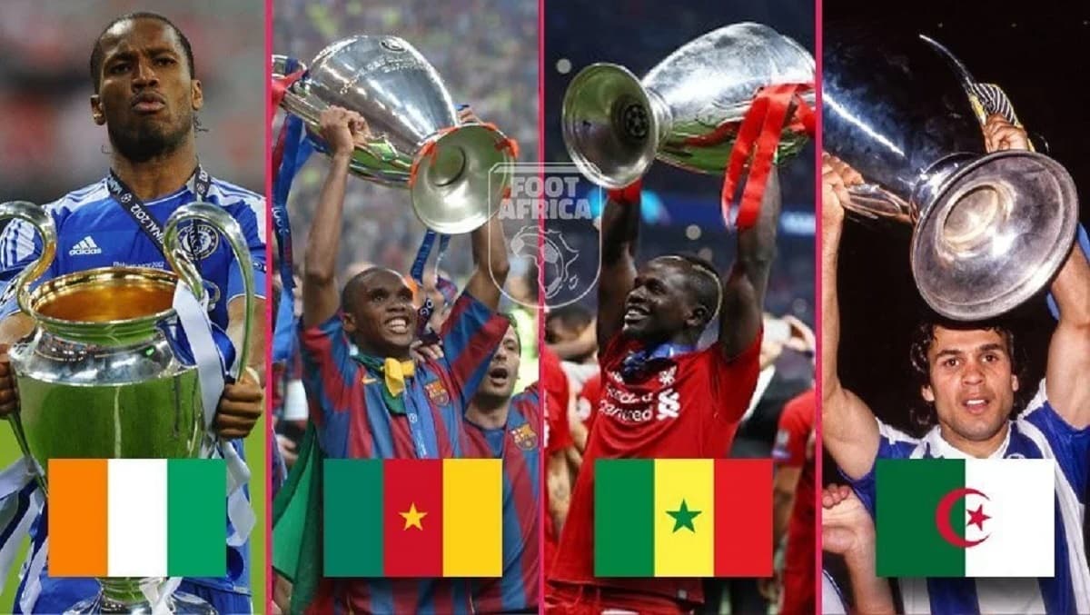 Les joueurs africains vainqueurs de la Ligue des Champions UEFA