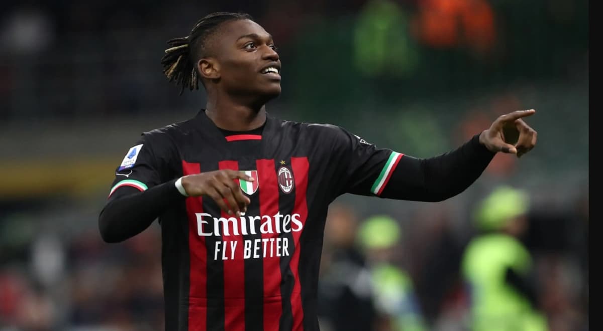 L'attaquant de l'AC Milan, Rafael Leao