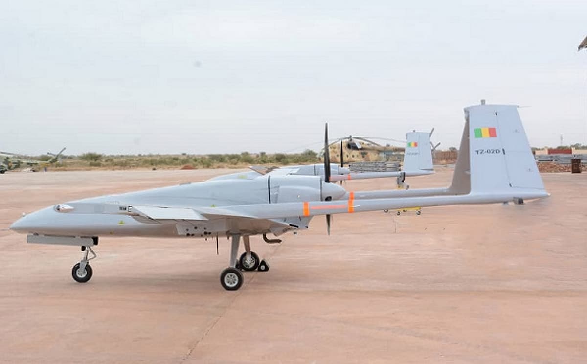 Drone tactique Baykar Bayraktar TB.2. des Forces armées maliennes