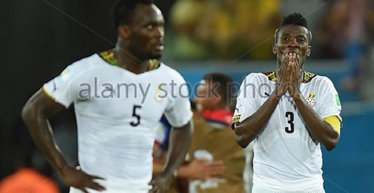 Michael Essien et Asamoah Gyan sous les couleurs de la sélection ghanéenne
