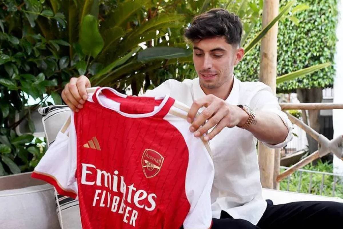 Kai Havertz avec le maillot de Arsenal