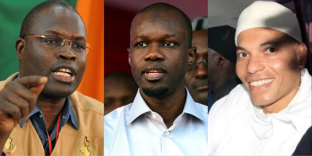 Khalifa Sall, Ousmane Sonko et Karim Wade