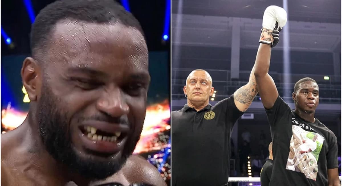 Michael Boapeah : le kickboxeur ghanéen fait tomber les dents de devant de son adversaire congolais