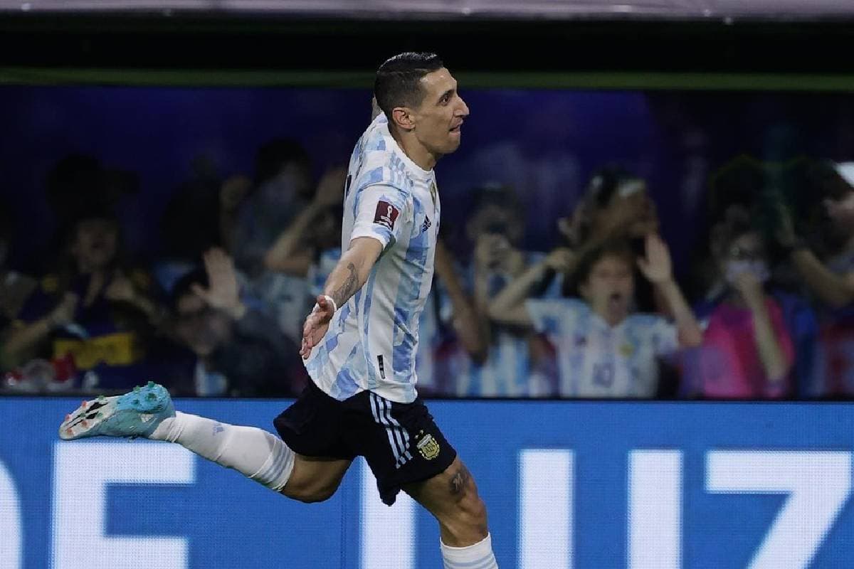 Angel Di Maria sous le maillot de l'Argentine