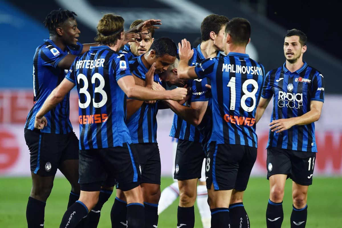 Des joueurs de l'Atalanta Bergame