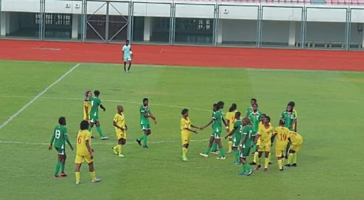 Des joueuses du Bénin et du Burkina Faso