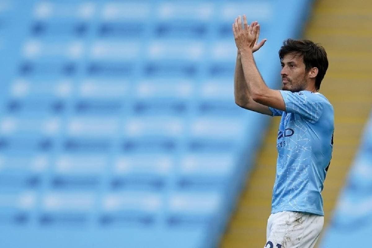 David Silva sous le maillot de Manchester City