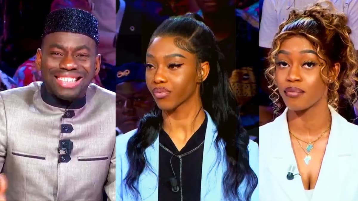 Makosso avec ses filles Kim et Mety