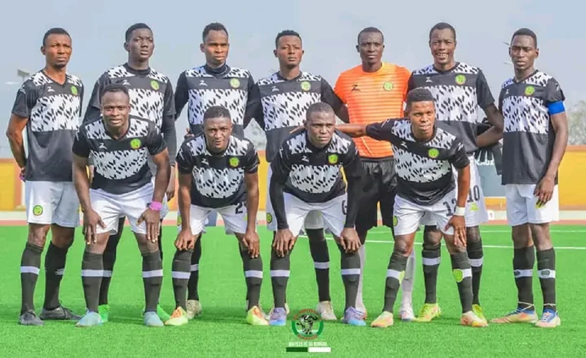 Des joueurs de Panthères fc de Djougou