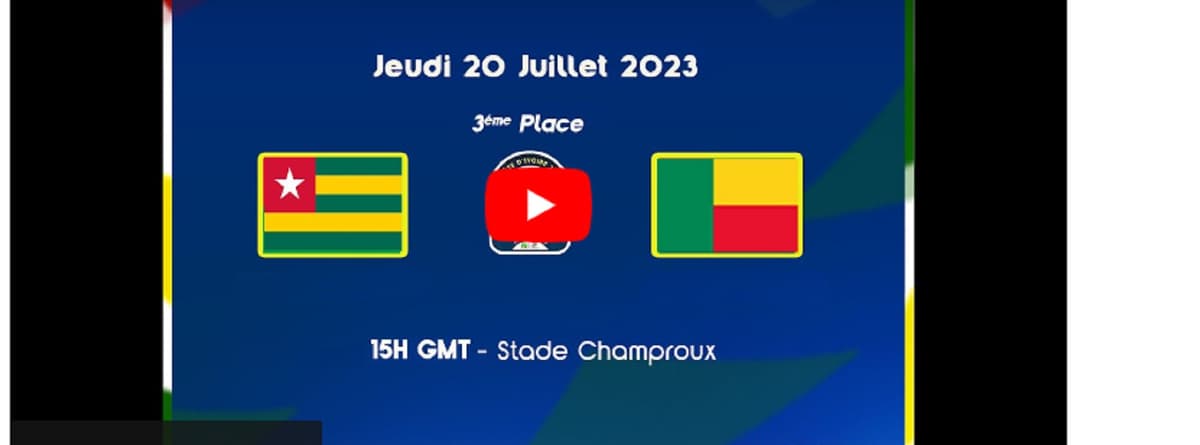 UFOA B U20-Match de classement: suivez Bénin-Togo en direct sur notre site