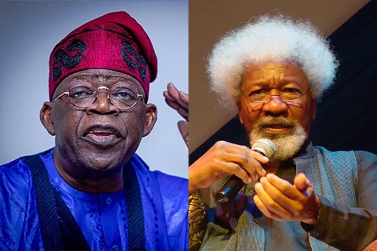 Le président nigérian Bola Tinubu et l'écrivain Wole Soyinka