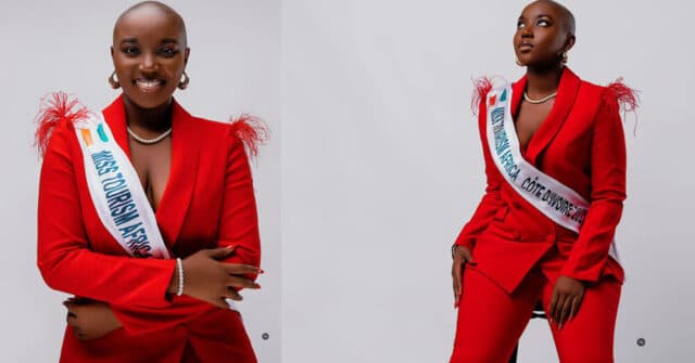 Deborah Blaka souriante, célébrant une bonne nouvelle en Côte d'Ivoire.