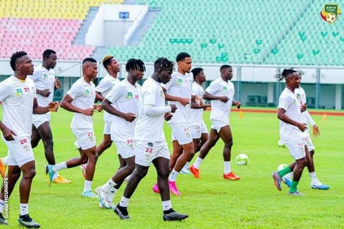 Les Guépards du Bénin lors d'une séance d'entrainement