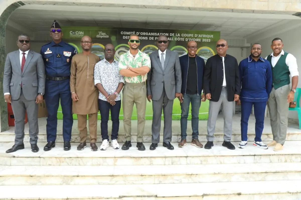 Logo de l'événement COCAN 2023 pour la Coupe d'Afrique des Nations.