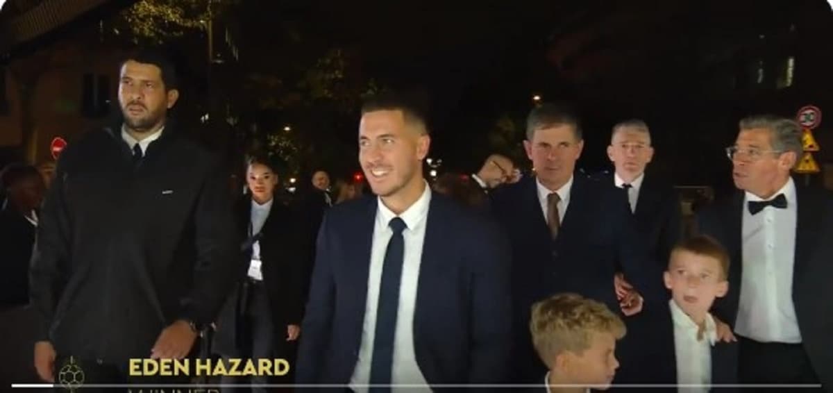 Eden Hazard, capture d'écran Twitter Besoccer