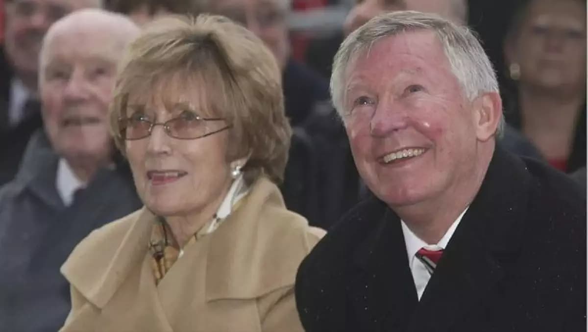 Sir Alex Ferguson et sa défunte épouse Cathy