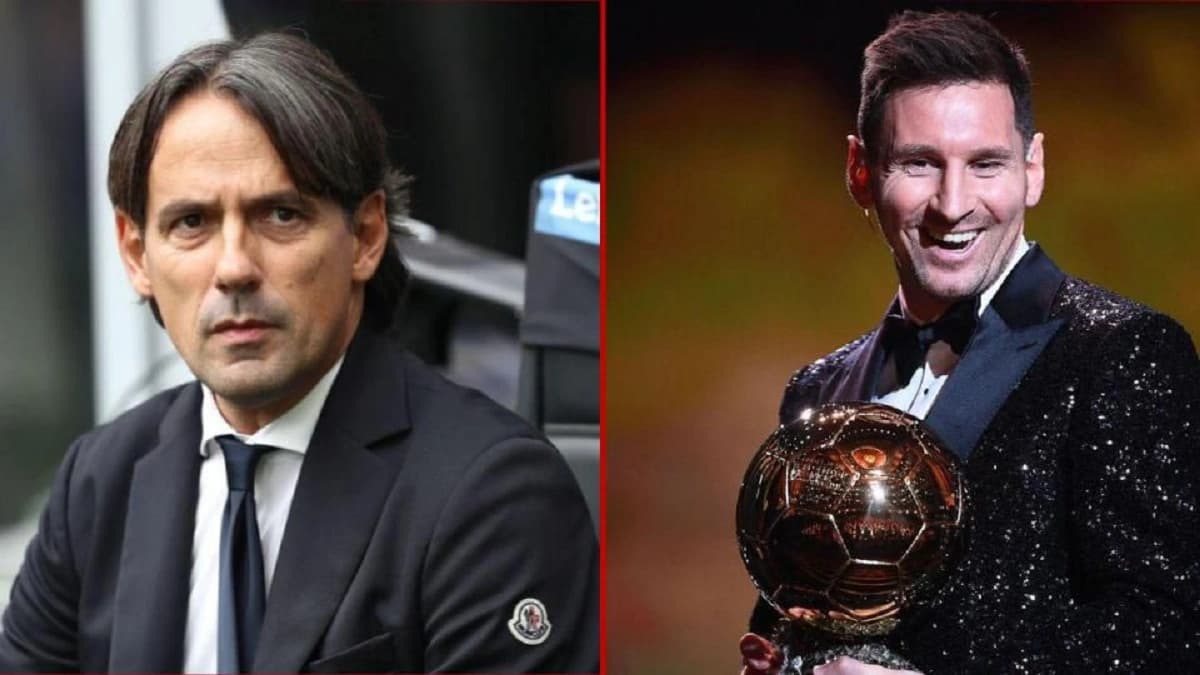 Simone Inzaghi et Lionel Messi