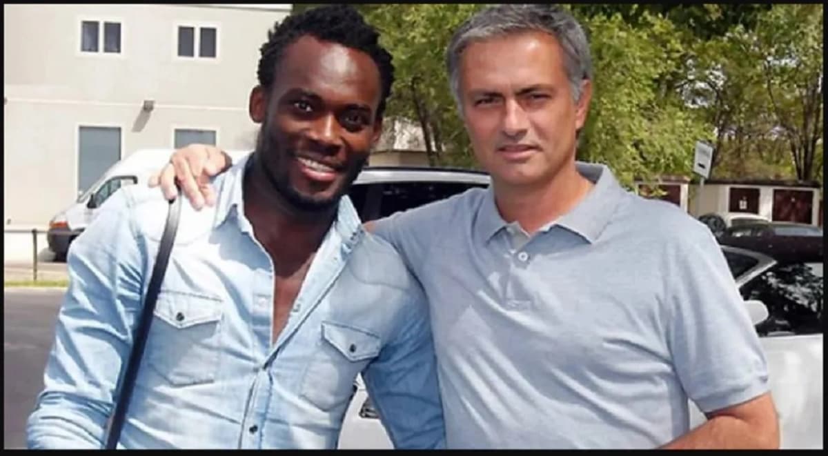 Michael Essien et José Mourinho
