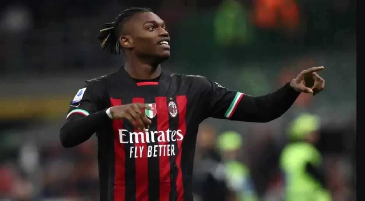 L'attaquant de l'AC Milan, Rafael Leao