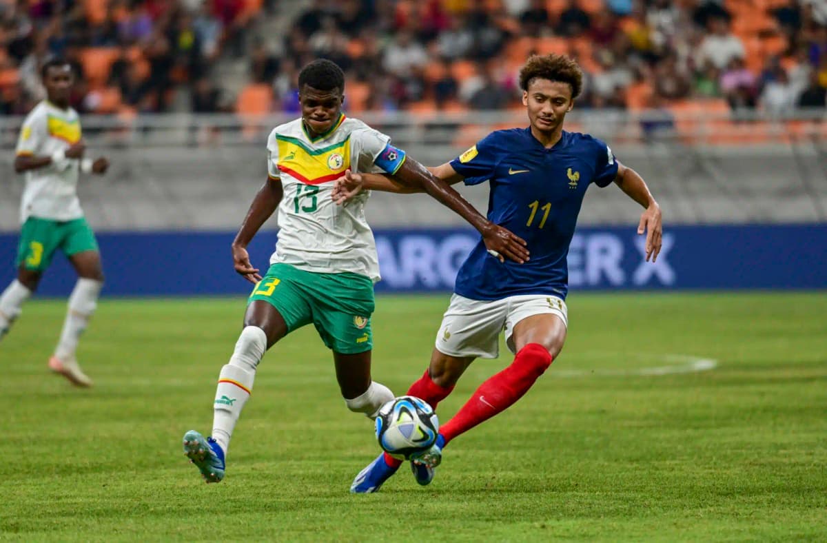 Des joueurs sénégalais et français en huitième de finale de la Coupe du monde U17 2023
