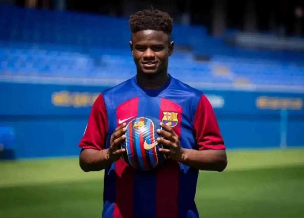 Mikayil Faye, défenseur du FC Barcelone