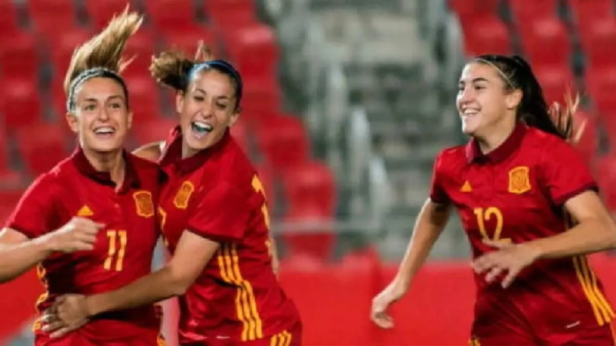 Des joueuses de la sélection féminine de l'Espagne