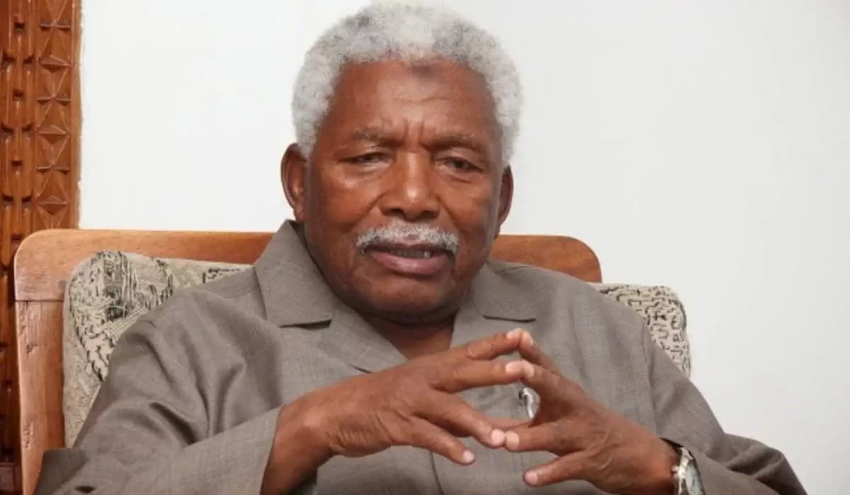 Ali Hassan Mwinyi, ancien président de Tanzanie, hospitalisé récemment.