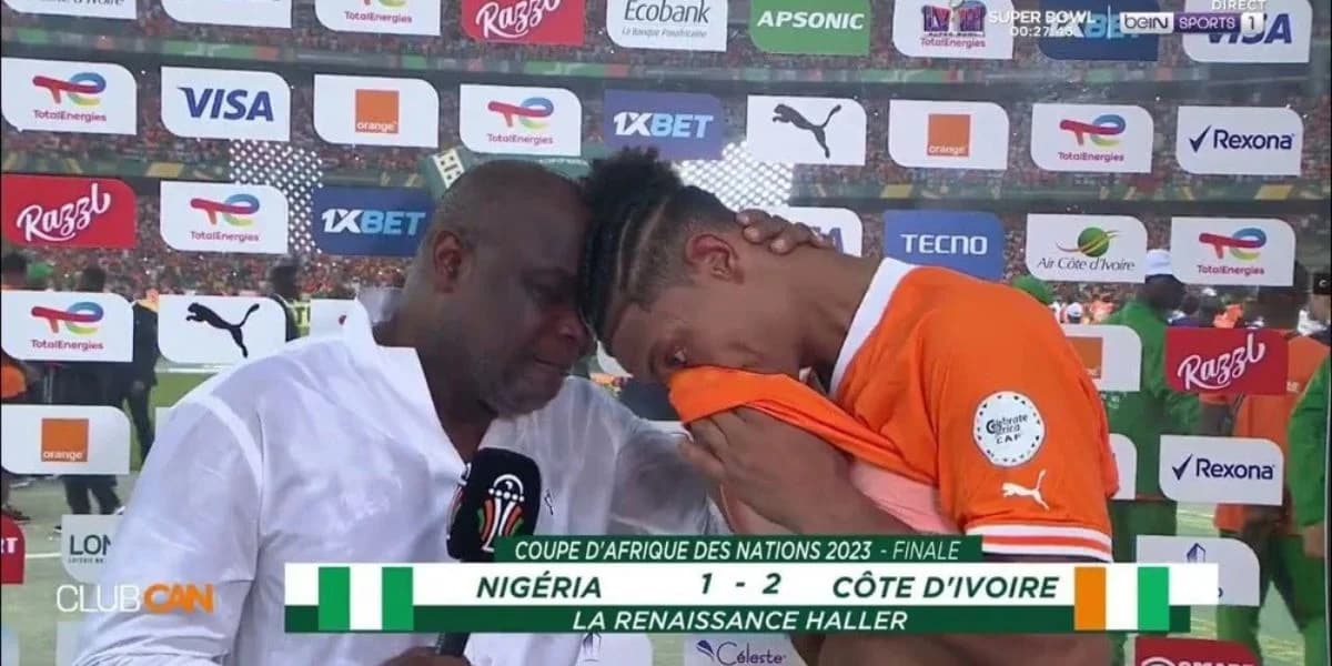 Sébastien Haller ému après la victoire des Éléphants en finale de la CAN 2023.