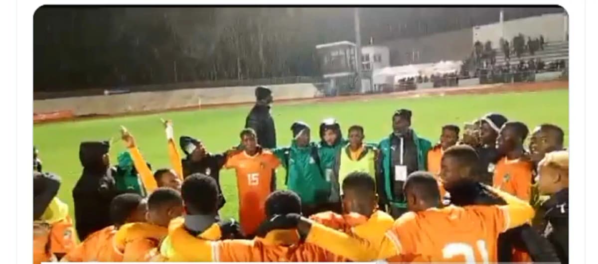 Des joueurs U17 de la Côte d’Ivoire
