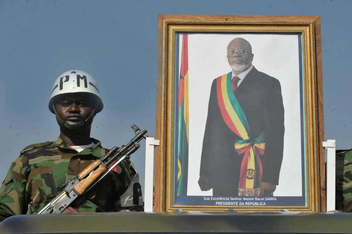 Malam-Bacai-Sanha, ancien président de la Guinée-Bissau, lors d'un événement officiel.