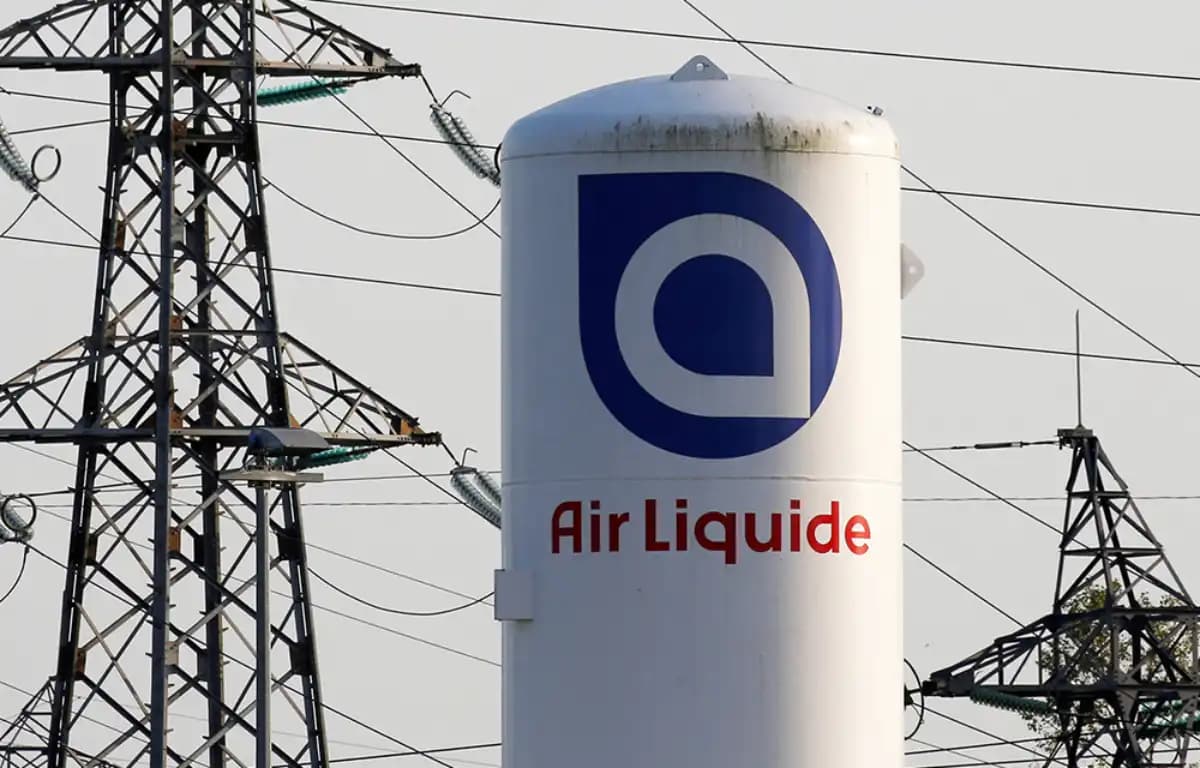 Logo d'Air Liquide avec le titre "Air Liquide Bénin" sur fond neutre.