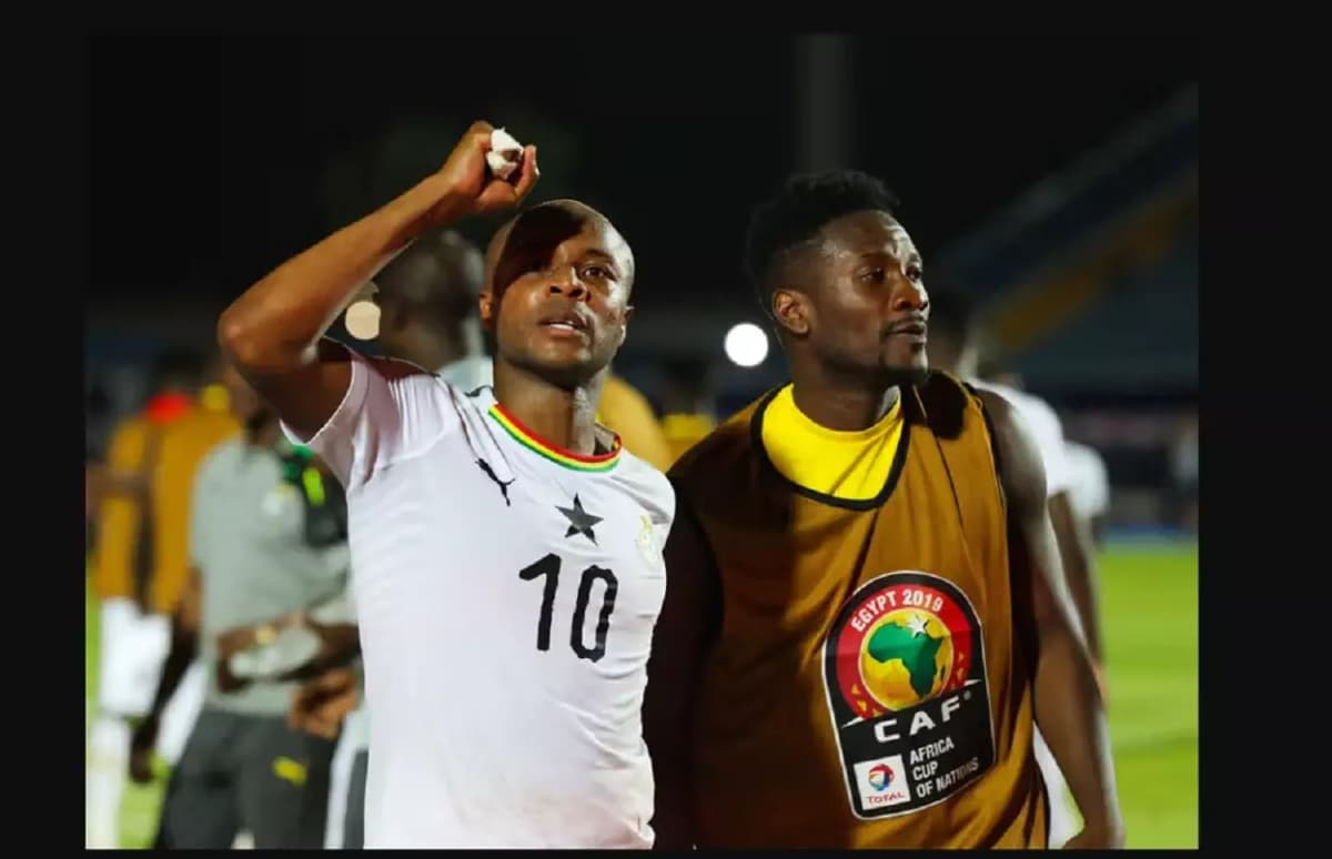 André Ayew et Asamoah Gyan