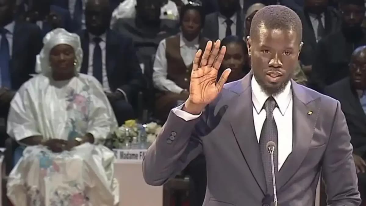 Le président sénégalais Bassirou Diomaye Faye lors de sa prestation de serment le mardi 02 avril 2024