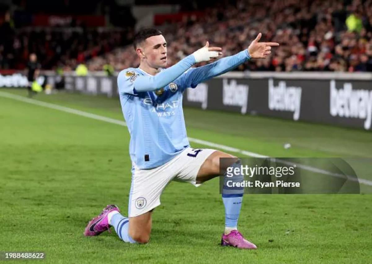 Le milieu offensif de Manchester City, Phil Foden