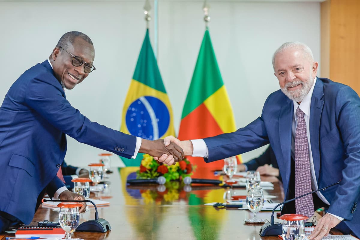 Le président Luiz InÃ¡cio Lula da Silva et le président du Bénin, Patrice Talon. 23 Mai 2024. Photo : Ricardo Stuckert/Présidence de la République du Brésil