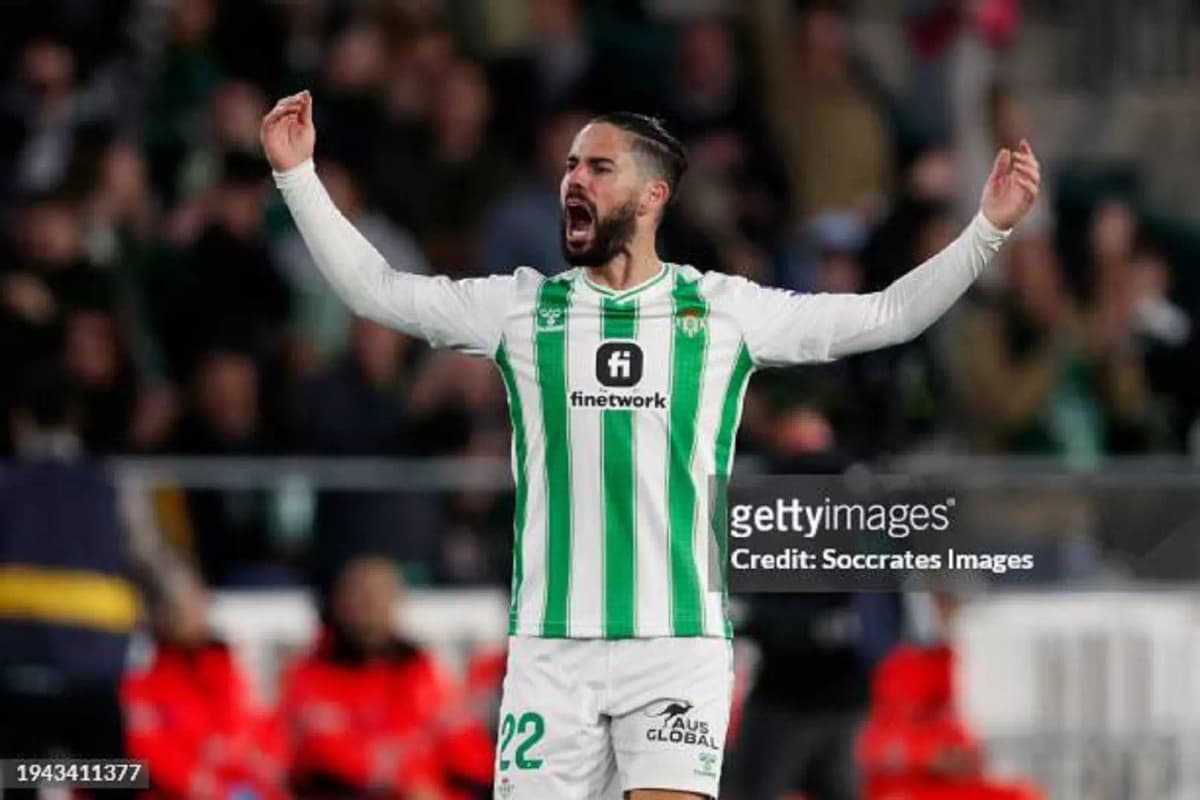 Le milieu de terrain du Real Bétis, Isco
