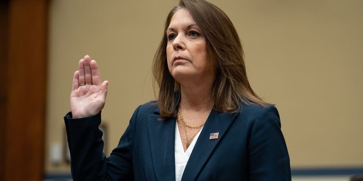 Kimberly Cheatle, directrice du Secret Service, lors d'une conférence de presse.