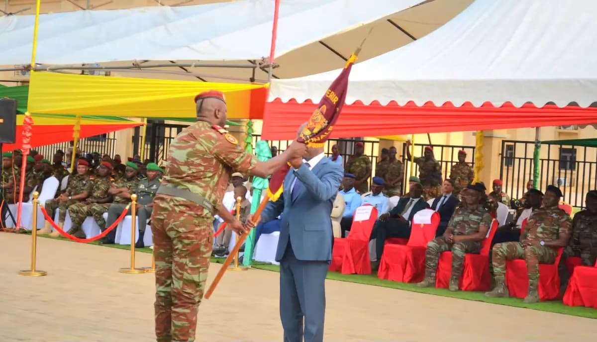 Passation de service de Faizou Gomina à la tête de la Garde Nationale du Bénin.