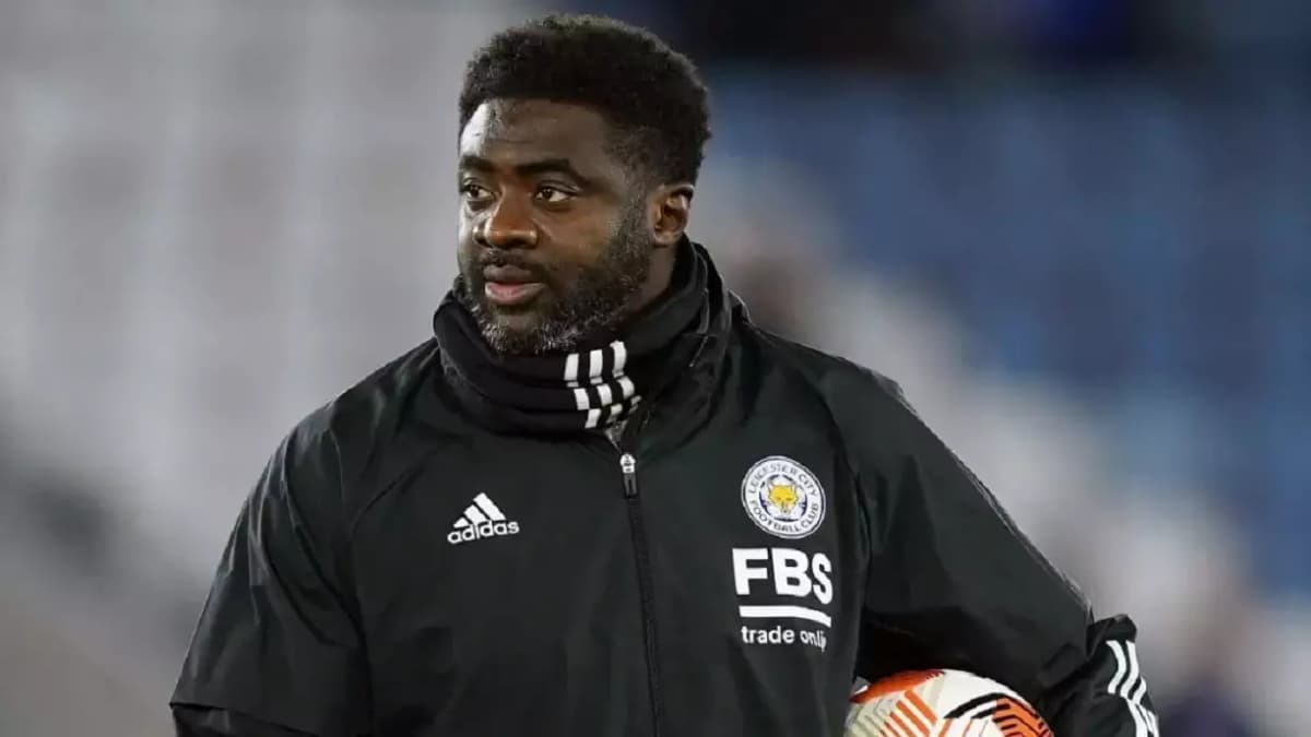 Kolo Touré, ancien international ivoirien, lors d'une interview à Manchester City.