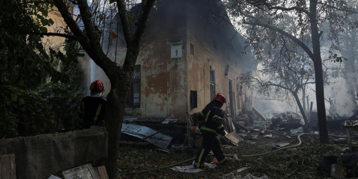 Attaque aérienne russe Ã  Lviv