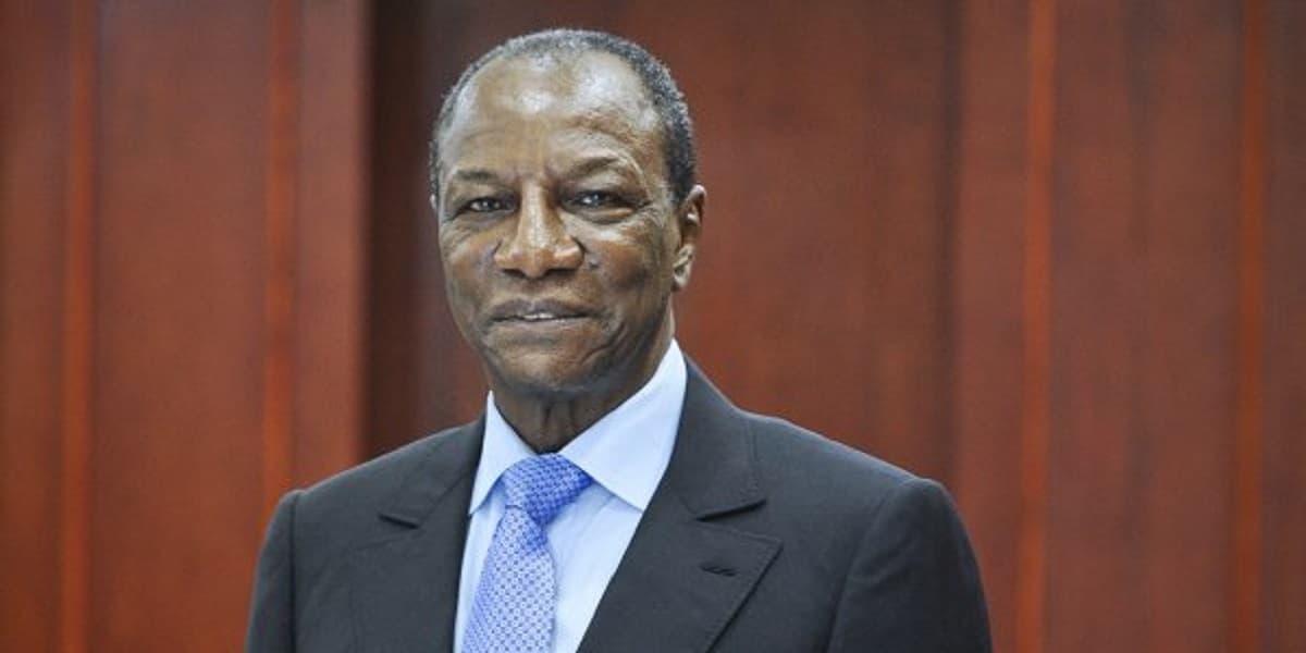 Alpha Condé, ancien président guinéen